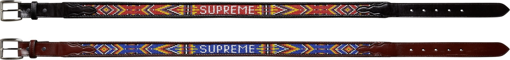 Leather Beaded Belt